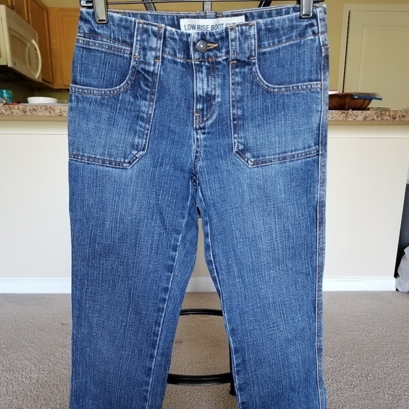 New Retro Gap Low Rise Boot Cut Boyfriend Jeans 2 - Picture 1 of 4